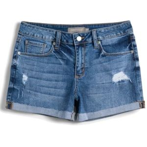 Just USA Mattie Cuffed Mid Rise Shorts
